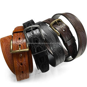 <b>Western</b> Leather Hand Tooling <b>Belt</b> Custom Eagle Design Engraved <b>Men's</b> Stylish <b>Western</b> Leather Tooling <b>Belts</b> and Accessories - Product Image 3