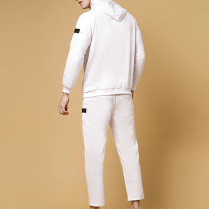 Nuevo Conjunto Deportivo con Capucha de Algodón Orgánico de Invierno, Estampado Sólido, Transpirable, de Secado Rápido, 2026, Pantalones y Sudadera Personalizados para Hombre - Product Image 6