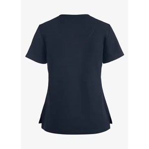 Custom Women's Cotton Woven <b>Scrub</b> <b>Sets</b> for Hospital Use with Needle Detection and Seamless Fusing - Product Image 2
