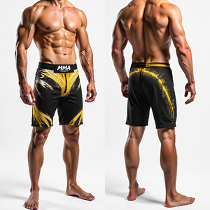 Unisex Custom HD Print Stretch MMA Fight <b>Shorts</b> No Gi BJJ <b>Grappling</b> Sublimated 100% Polyester Breathable Quick Dry - Product Image 5