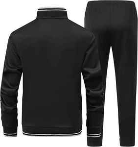 Survêtements décontractés légers personnalisés pour hommes, ensemble 2 pièces, tissu polyester/spandex, design 2-en-1, taille élastique - Product Image 3