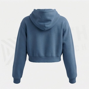 Sudadera con Capucha Corta para Mujer, a la Moda, Tallas Grandes, Transpirable, Personalizable en Color y Ajuste - Product Image 2