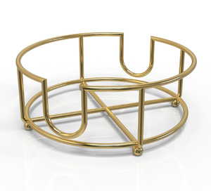 Premium Personalized Metal Coaster <b>Set</b> with Matching Stand for Elegant Tabletop Serving and Decor - Product Image 3