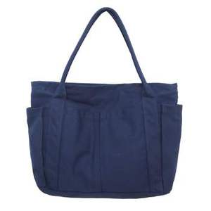 Sac fourre-tout en coton biologique écologique, imprimé sur mesure, sac de shopping promotionnel avec longues poignées, vente en gros - Product Image 2