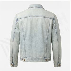 Chaqueta de Mezclilla de Invierno para Hombre, Talla Regular, de Alta Calidad, con Logotipo Personalizado en la Parte Delantera, Transpirable y de Secado Rápido, Estilo Casual - Product Image 3