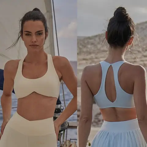 Sujetador Deportivo de Talla Grande con Estampado por Transferencia Térmica para Gimnasio, Yoga y Fitness / Nuevo Diseño OEM Ropa Deportiva para Mujer - Product Image 6