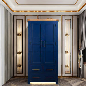 Suministro directo Vietnam Lujo Moderno Armario de madera maciza Almacenamiento Buen precio Roble/Pino/Acacia Muebles de dormitorio de la mejor calidad - Product Image 1
