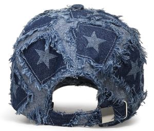 Casquette de baseball unisexe non structurée, style 'Dad Hat' rétro, effet vieilli et déchiré, finition vintage délavée, classique, vente en gros - Product Image 4
