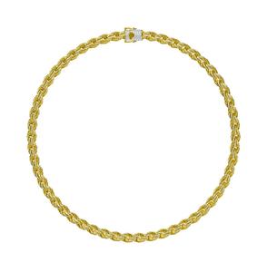 Cadena Cubana de Oro Sólido de 10 Quilates con Diamantes Cultivados en Laboratorio en Oro Amarillo, Blanco y Rosa - Regalo de Aniversario - Product Image 2