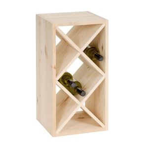 Support à vin en bois massif, design moderne et écologique |   Travail artisanal |   Cadeau d'anniversaire pour le Ramadan |   Vente en gros directe - Product Image 1