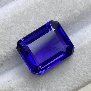 Certified Natural Royal Rich <b>Blue</b> Color Tanzanite Octagon Emerald Cut Stone With Excellent Color Natural Zoisite 7.99 Carat - Product Image 1