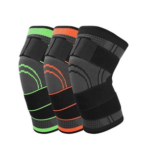 Genouillère de compression respirante avec protection toutes saisons et fermeture auto-agrippante - Product Image 1