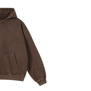 เสื้อฮู้ดดี้และเสื้อสเวตเชิ้ตผู้ชาย เสื้อฮู้ดดี้ผ้าฝ้ายหนาน้ำหนักมากทรงโอเวอร์ไซส์สำหรับวิทยาลัย/มหาวิทยาลัย - Product Image 5