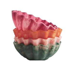 Bol à pâte en résine artisanale poli, vaisselle décorative pour la maison et les banquets - Product Image 5