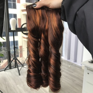 Extensiones de cabello humano crudo vietnamita virgen 100%, paquetes de trama alineados con cutícula rizada de primavera, nuevo Color de Piano, envío rápido - Product Image 4