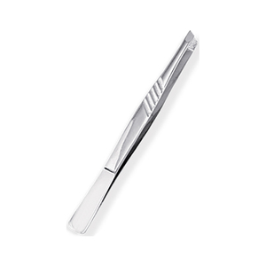 Pinzas Inclinadas de Acero Inoxidable para Cejas, Herramienta de Depilación de Precisión con Agarre Antideslizante para Cuidado de la Belleza y Uso Doméstico - Product Image 1