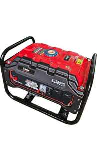 Generador Portátil de Gasolina Rojo de 3KVA con Motor de 4 Tiempos y 240V, Fácil de Transportar para Emergencias en el Hogar - Product Image 3