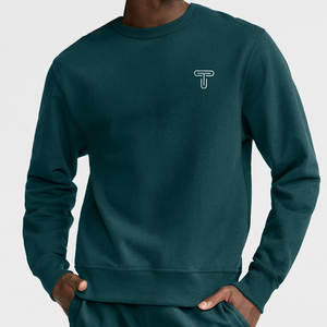 Nueva venta al por mayor liso 100% algodón mezclado en Blanco polar cuello redondo sudadera hombres diseño personalizado sudadera para logotipo personalizado - Product Image 3