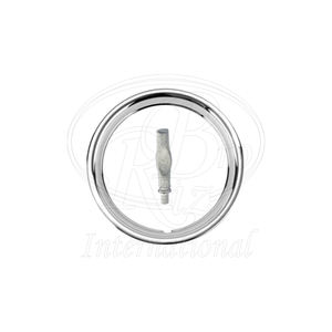 Anillo Nasal de Acero Inoxidable Reutilizable con Llave de Bloqueo, 2-1/2" x 5/16", Acabado Satinado, Anillo de Control Veterinario para Ganado - Product Image 1