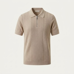เสื้อสเวตเตอร์วิสโคสผ้าทอสีพื้นสำหรับผู้ชายสไตล์โอลด์มันนี่ ระบายอากาศได้ดี - Product Image 1