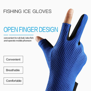 Custom Logo Fishing Gloves | Sublimated Breathable Fabric & <b>Padded</b> Palm | Wholesale Factory - Product Image 2