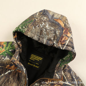 Vestes de chasse d'hiver pour hommes en denim, polaire thermique, softshell silencieux, imperméables, camouflage, en duvet de canard - Product Image 2