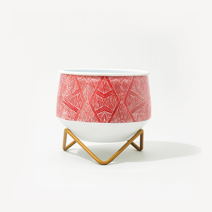Maceta Metálica Mini con Acabado Caramelo, Diseño Elegante y Moderno para Plantas Suculentas - Product Image 4
