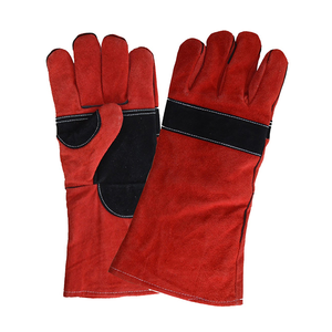 <b>Long</b> Sleeves Welding Safety Working Fireplace Welding <b>Gloves</b> Heat Resistance Waterproof Anti-Slip Silicone-free Powder-free - Product Image 6