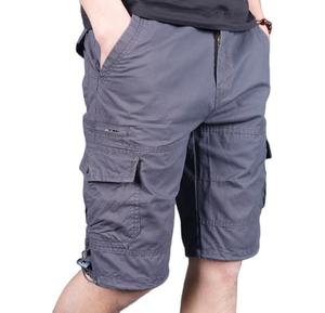 Custom Logo Elastic Waist Solid <b>Cargo</b> <b>Shorts</b> Men <b>Lightweight</b> Quick Dry Multi Pocket Outdoor Travel OEM ODM Manufacturer - Product Image 6