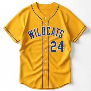 Maillot de baseball unisexe pour adulte, fournisseur en gros, personnalisable par sublimation, OEM, uniforme d'équipe vierge, boutonné, respirant, col en V - Product Image 1