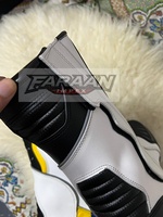 Bottes de moto pour hommes, bottes de course en PU, hauteur genou, été/hiver, protection, piste, vente en gros, logo personnalisé