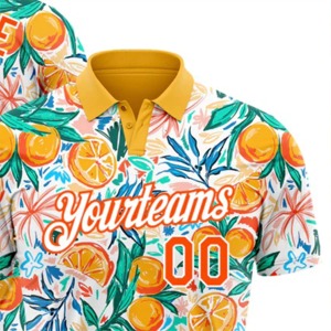 Chemises polo haute performance, sublimation, Dry Fit, grandes tailles, polyester, logo personnalisé, pour hommes, pour le golf - Product Image 2