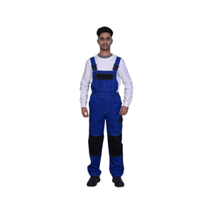Overol de Trabajo Azul para Hombre, de Algodón, Resistente a la Abrasión, con Tirantes Ajustables, Uniforme - Product Image 1