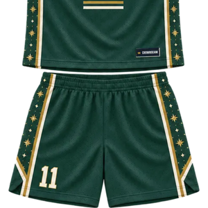 Conjunto de Uniforme de Baloncesto Personalizado para Hombre, Negro y Rojo, Jersey sin Mangas con Cuello en V y Pantalones Cortos con Diseño de Rayas, Nombre del Equipo y Número, Ropa Deportiva al Por Mayor - Product Image 6