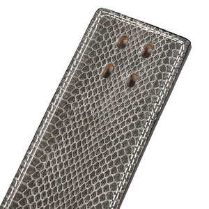Cinturón de Cuero para Levantamiento de Pesas con Cierre de Hebilla, Soporte Lumbar Unisex, Ajustable, Superficie Texturizada Gris - Product Image 6
