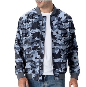 <b>Light</b> <b>Weight</b> Premium Quality Mens Camouflage Pattern Design Satin Bomber <b>Jacket</b> with Zipper Closure Autumn <b>Jackets</b> Breathable - Product Image 1