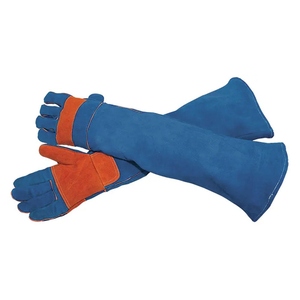 Gants de soudage longs en cuir de vachette renforcé de haute qualité, résistants à la chaleur, pour la sécurité industrielle et les travaux lourds, gants de barbecue - Product Image 5