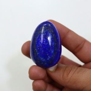 Œuf en lapis-lazuli naturel poli, pierre de cristal bleu profond, marque PANJSHIR GEMS INTERNATIONAL, décoration d'intérieur, 1 pièce MOQ - Product Image 2