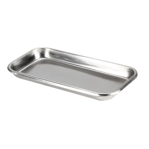 Bandeja de Instrumentos Quirúrgicos Dentales de Acero Inoxidable de Alta Calidad, Solo Bandeja de Laboratorio de Forma Rectangular - Product Image 1