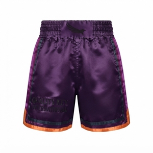 Shorts de combat en satin brodés sur mesure vert et or, équipement de compétition de haute qualité, vêtements de sport fitness, short de boxe - Product Image 6