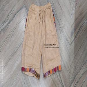 Pantalones cortos de cáñamo de algodón nepalí Casual cintura media patrón sólido personalizable servicio OEM - Product Image 5