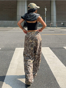 Contrast Color Wide Leg Jeans Spring Women Casual Women's <b>Trousers</b> 2026 Fashion New Casual Stitching High Waist Wide Leg - Product Image 5