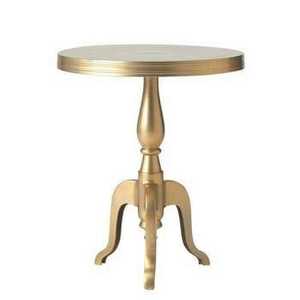 Luxury Champagne <b>Gold</b> <b>Round</b> <b>Side</b> <b>Table</b> Modern Royal Pedestal End <b>Table</b> Elegant Metal Accent Coffee <b>Table</b> for Home Furniture - Product Image 1