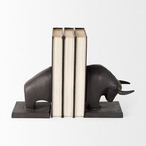 Serre-livres en fer faits à la main, support d'étagère décoratif de qualité supérieure pour livres, magazines, documents, présentoir pour la maison et le bureau - Product Image 4