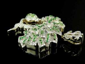 Colgante de Moissanita Tallada en Forma de Árbol de Dinero y Dólar, Chapado en Oro, Plata 925, Lujoso, Certificado, Estilo Hip Hop, Regalos - Product Image 6