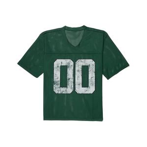เสื้อฟุตบอลอเมริกันสีเขียวปรับแต่งได้ ไซส์พลัส สำหรับผู้ชาย ระบายอากาศได้ดี แห้งเร็ว น้ำหนักเบา พิมพ์ลายแบบซับลิเมชั่น - Product Image 4