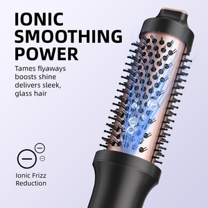 Sèche-cheveux brosse ionique professionnel 3-en-1 à flux d'air avec chauffage rapide PTC pour salon et hôtel – Boucles rebondissantes - Product Image 2