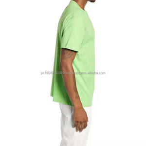 T-shirt de sport OEM pour hommes, vêtements de sport de gym, t-shirt en tricot élastique surdimensionné pour garçons, vêtements de sport à étiquette privée, t-shirts de course - Product Image 3