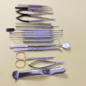 ชุดเครื่องมือผ่าตัดช่องปากขนาดเล็กสำหรับโรคปริทันต์ของ Azicon ทำจากเหล็กกล้าไร้สนิม ประกอบด้วยกรรไกรผ่าตัดขนาดเล็ก ที่จับเข็ม คีม และมีดผ่าตัด - Product Image 5