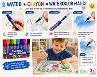 Crayones de Seda Metálicos Perlados Lavables, Pinturas en Barra para Niños, No Tóxicos, Solubles en Agua, Pasteles al Óleo Brillantes, Herramienta de Dibujo para Manualidades